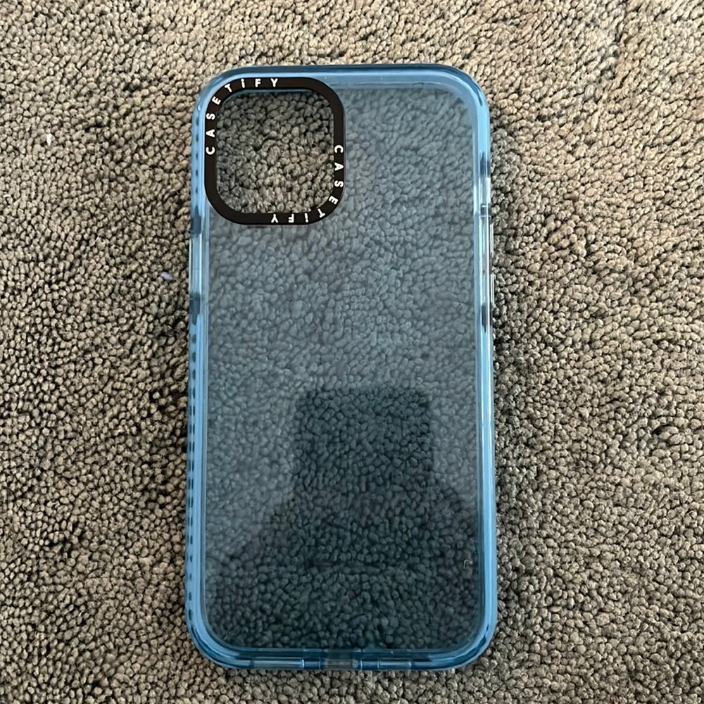 clear blue Casetify iphone 12 pro max case